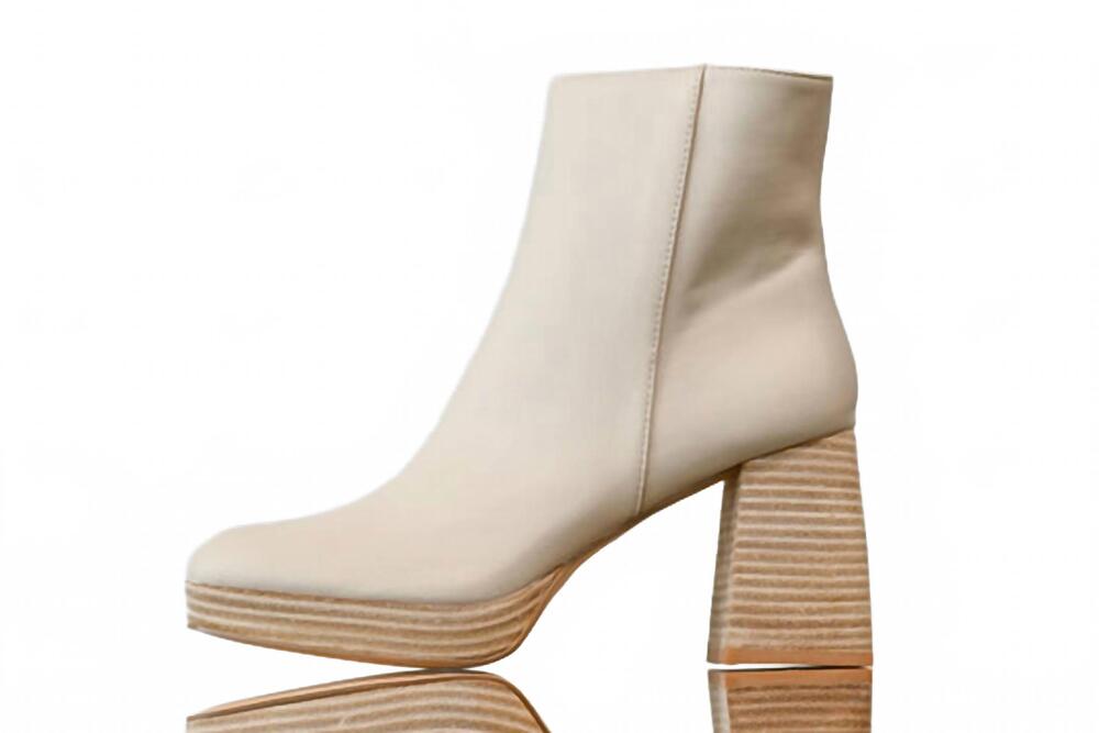 NEW MIIM women's shakira leather boot in parchment